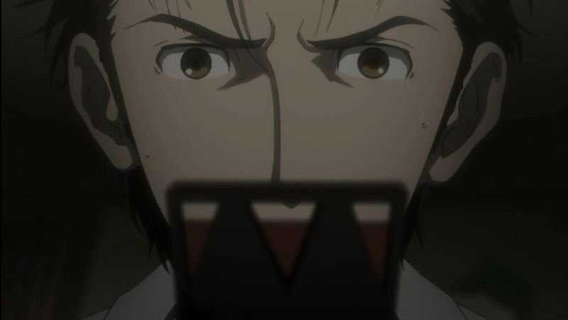 John Michael Tatum flourishes as the self proclaimed mad scientist turned reality challenging college student Rintarou Okabe